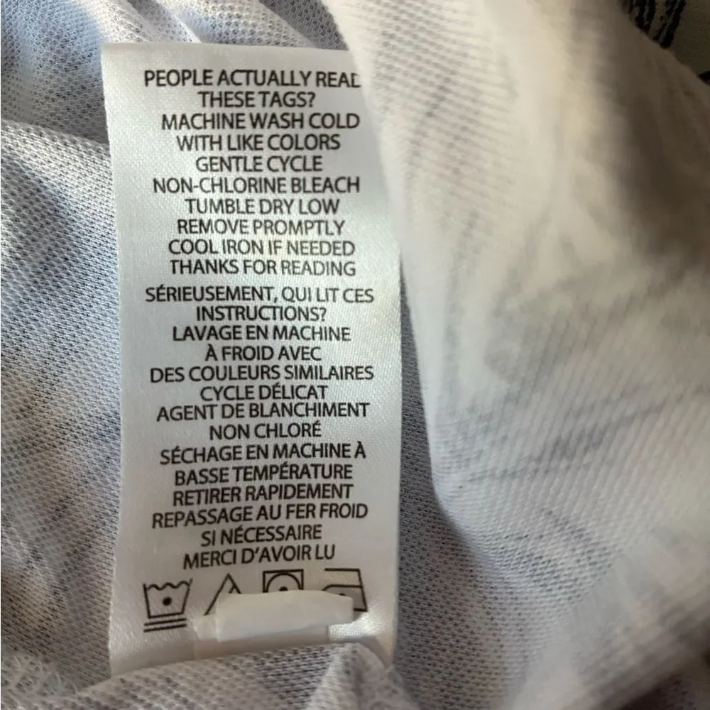 Travis Mathew Black and White Tropical Print Shirt Men’s Size XL